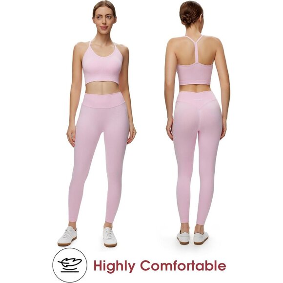 Women's Mid Waist Seamless Scrunch Butt Squat Proof Leggings - Picture 2 of 6